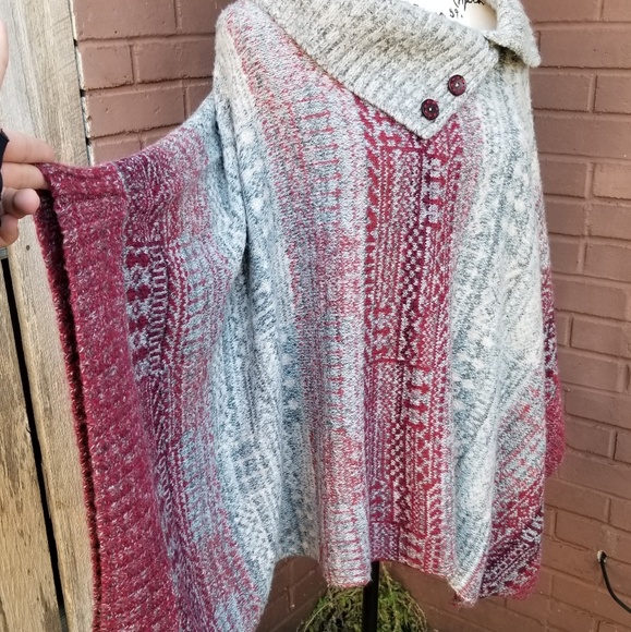 Free People Wool Poncho - Picture 3 of 9